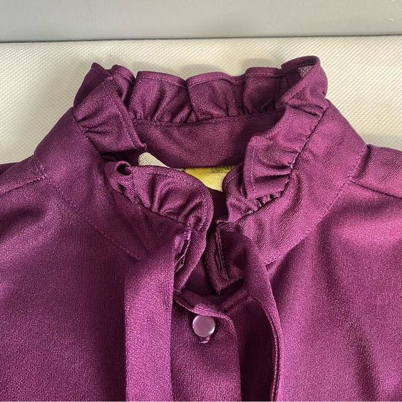 Purple Ruffle Blouse - Picture 12 of 16